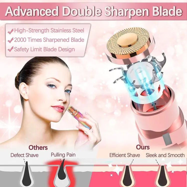 2 IN 1 EYEBROW & FACIAL HAIR TRIMMER