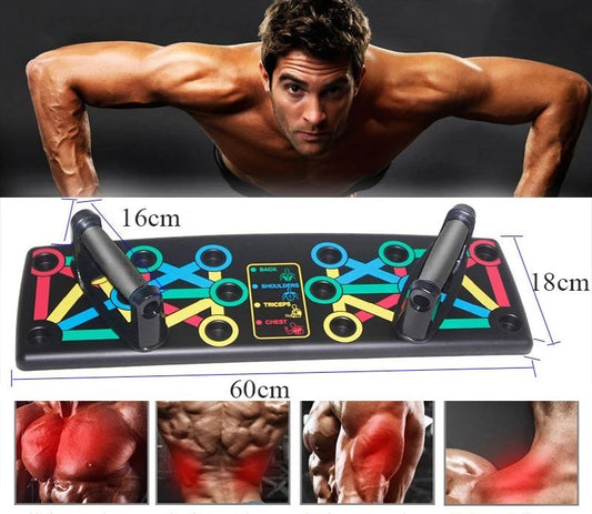 9 IN 1 Push Up Rack Board System Comprehensive Fitness Exercise Workout Pushup Stands 9 IN 1 Push Up Rack Board System Comprehensive Fitness Exercise Workout Pushup Stands