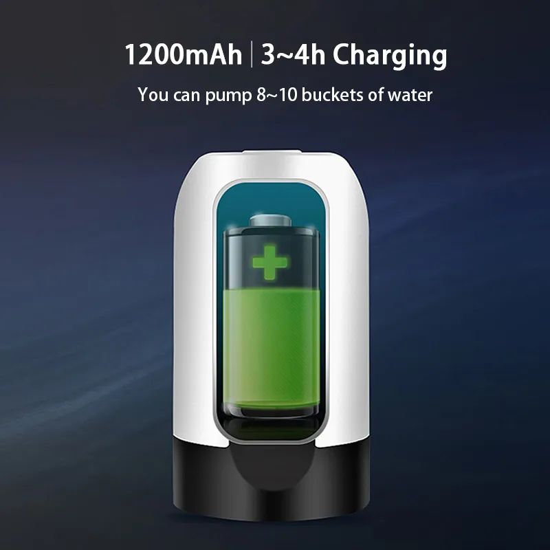 Electric Water Dispenser Pump Automatic Water Bottle Pump USB Charging Water Pump Click Auto Switch Drink Pump Dispenser