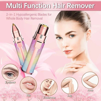 2 IN 1 EYEBROW & FACIAL HAIR TRIMMER