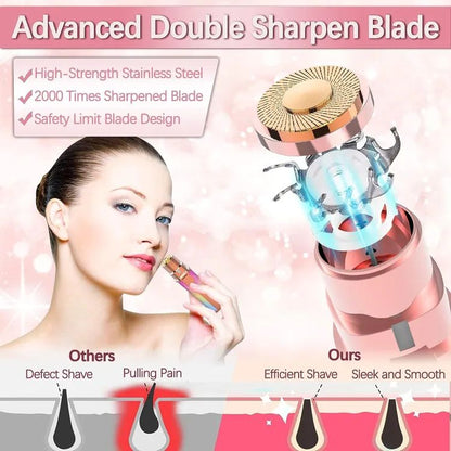 2 IN 1 EYEBROW & FACIAL HAIR TRIMMER