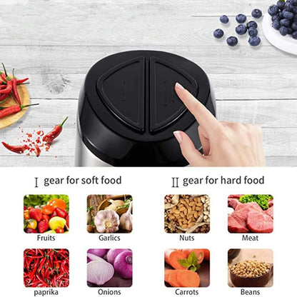 Electric Meat Grinder Chopper Stainless Steel Sharpe Blades 4Pcs Copper
