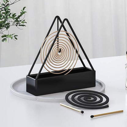 Iron Mosquito Coil Holder Stable Triangular Fireproof