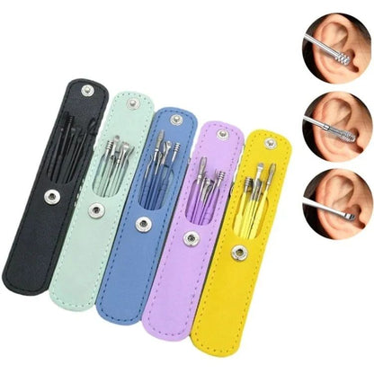6pcs/Set Ear Cleaner Wax Removal Stainless Steel