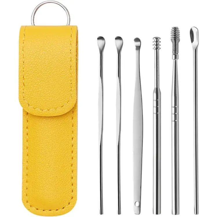 6pcs/Set Ear Cleaner Wax Removal Stainless Steel