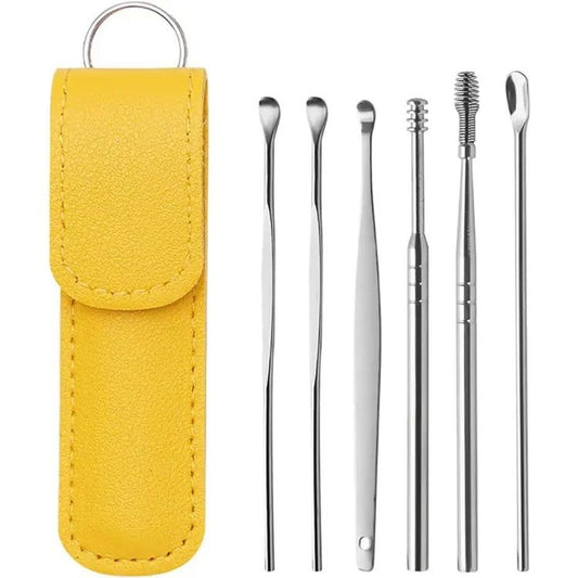 6pcs/Set Ear Cleaner Wax Removal Stainless Steel