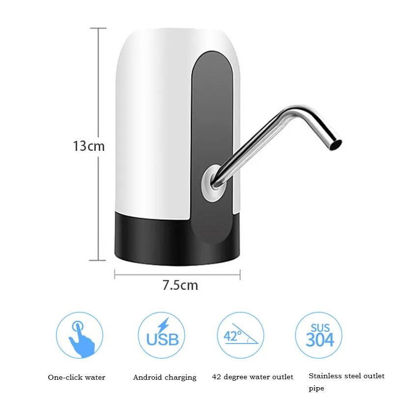 Electric Water Dispenser Pump Automatic Water Bottle Pump USB Charging Water Pump Click Auto Switch Drink Pump Dispenser
