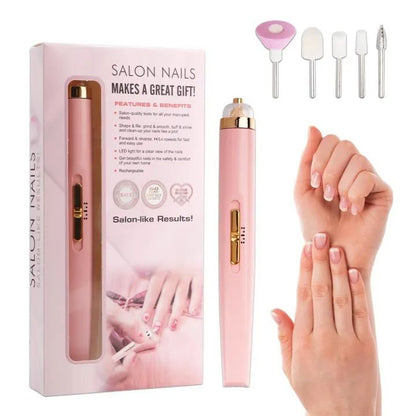 Rechargeable Flawless Salon Nail Finishing Touch Electric Nail
